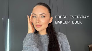 NATURAL EVERYDAY MAKEUP NO FOUNDATION  JUSTINA GAFARO [upl. by Ocsirf54]