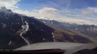 ✈Innsbruck Airport  Visual Approach amp Landing Cockpit View [upl. by Irabaj]