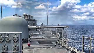 Navy Artillery  Deck Guns In Action [upl. by Melcher]