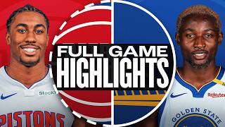 PISTONS at WARRIORS  NBA PRESEASON FULL GAME HIGHLIGHTS  October 13 2024 [upl. by Hilary]