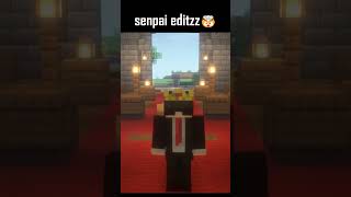 senpai got jail 🤯senpai shorts viral minecraft [upl. by Willdon441]