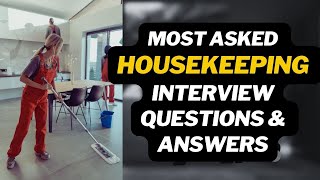 Housekeeping Interview Questions and Best Answers  Top Cleaning JOB INTERVIEW [upl. by Venetis]