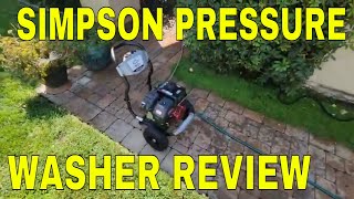 SIimpson Pressure Washer Review 3400lb 24 gpm Kohler good for painting a house [upl. by Rubens]