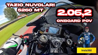 What a track Tazio Nuvolari 5260  2062  Yamaha R1 Wsbk amp Insta360 Go3 Pov onboard [upl. by Greysun]