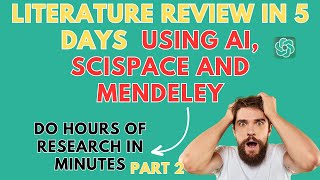 Do hours of Research Literature review in minutes using AI tool PART 2 Fast Citations References [upl. by Llenod]