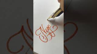 Neoplasm  handwriting with fountain pen calligraphy art cursive satisfying handwriting [upl. by Auhsuj]