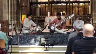 Dharmesh Parmar Tabla and Jasdeep Singh Degun Sitar Leicester Cathedral Accompaniment [upl. by Ericka]