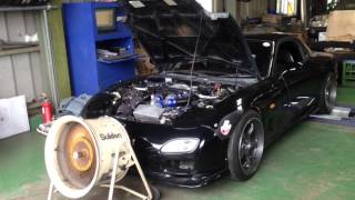 1992 Mazda RX7 FD FD3S Dyno tune stock Twin turbos [upl. by Monti]