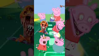 Peppa Pig 🆚 Zombie Scary 🆚 Simonson X Coffin Dance Tiles Hop shorts [upl. by Dario]