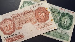 United Kingdom older pound banknotes [upl. by Sewell]