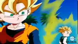 Goten y Trunks Se Fusionan En Super Saiyajin Español Latino [upl. by Skye172]