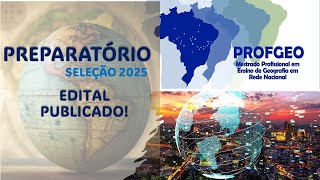 PROFGEO 2025 EDITAL PUBLICADO [upl. by Labinnah]