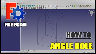 FreeCAD How To Angled Hole [upl. by Sucirdor461]