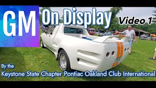 2024 GM On Display Car Show What Is It By the Keystone State Pontiac Oakland Club [upl. by Acihsay]