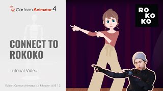 Cartoon Animator 4 Tutorial  Connect to Rokoko [upl. by Acila]