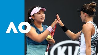 PetkovicPuig v HozumiRosolska match highlights 1R  Australian Open 2019 [upl. by Mitinger]