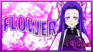 FLOWER BREATHING SHOWCASE IN SLAYERS UNLEASHED NEW HASHIRA SPEC ADDED [upl. by Dnaletak]