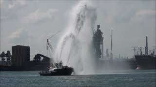 Boluda Towage Europoort Tug Mars on the Calandchannel [upl. by Aihsyt545]