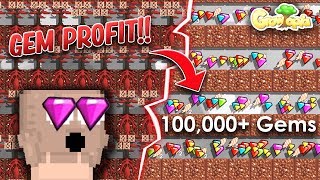 ROOT FARM  EASY GEM PROFIT  Growtopia [upl. by Faustine]