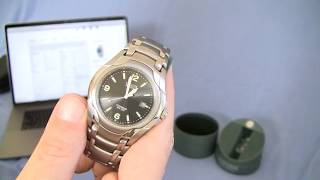 Citizen EcoDrive Titanium BM606057F Watch Review and Watch Sizing [upl. by Derraj]