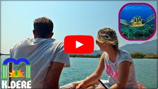 Dalyan Tekne Turu Ortaca  Muğla  İztuzu Plajı  Dalyan Boat Tour and Iztuzu Beach KDERE [upl. by Giorgio]