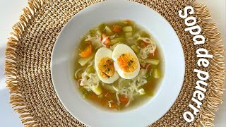 Sopa de puerro zanahoria y patata ¡Receta Fácil y Saludable [upl. by Azaria]