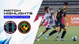 PFL2024  M20  Maharlika Taguig FC vs Kaya FCIloilo [upl. by Dnartreb]