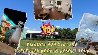 Disney’s Pop Century Resort amp Room Tour  Preferred Room in Building 5 of 60’s Section April 2024 [upl. by Crudden]