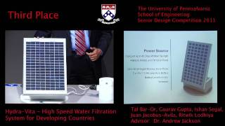 Senior Design 2011 HydraVita  HighSpeed Water Filtration System for Developing Countries [upl. by Hildie322]