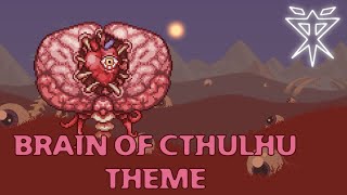 Terraria Vanilla Bosses Music  quotBloodyPsychotic Mindquot  Theme of the Brain of Cthulhu [upl. by Tedman]