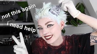 bleaching my hair for the 6852nd time [upl. by Ayekahs]