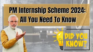 PM Internship Scheme rolled out on pilot basis aims to provide 1 crore internships over five years [upl. by Calli]