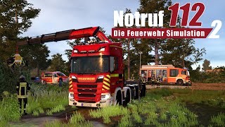 Kuh im Graben  Notruf 112  Die Feuerwehr Simulation 2 [upl. by Erek]