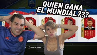 QUIEN GANA EL MUNDIAL FUT DRAFT A CIEGAS CON MI MUJER [upl. by Ilecara]