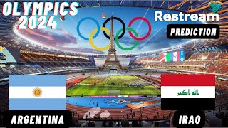 Argentina vs Iraq Live Stream U23 Mens Olympic Tournament 2024 Commentary Score amp Highlights [upl. by Aiuqes]