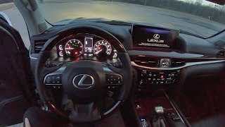 2019 Lexus LX 570 2 Row  POV First Impressions Night Drive [upl. by Allenod]