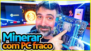 🔥 MINERAR BITCOIN COM PROCESSADOR FRACO  CPU MINING  Minerar com PC antigo CPU MINER SOLO [upl. by Bartie268]