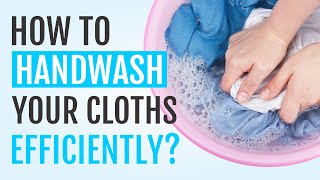 How to HAND WASH clothes  QUICK and EASY [upl. by Eidnyl]