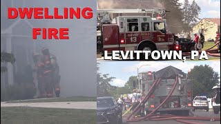 Mallow Lane Dwelling Fire 61524 Levittown PA [upl. by Nedmac792]