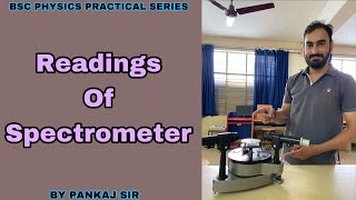 How to Use Spectrometer in Hindi  Readings  Optics Practical  BSC 3rd Sem All University [upl. by Acirat579]