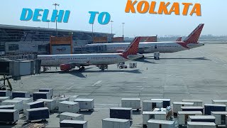 AIR INDIA NEW DELHI TO KOLKATA FLIGHT JOURNEY [upl. by Soelch]