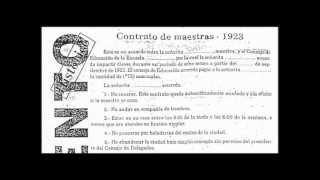 HISTÃ“RICOS Contrato Maestra 1923 [upl. by Zeidman]