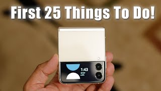 Samsung Galaxy Z Flip 3  FIRST 25 THINGS TO DO That No One Will Show You [upl. by Lyrpa677]