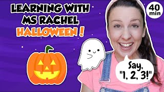 Learning with Ms Rachel Halloween  Videos for Toddlers  Kids Songs  Wheels on The Bus  Speech [upl. by Akenn616]