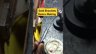 Gold Bracelet Damru making rsjewelleryagra goldsmith shorts [upl. by Raviv]