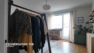 Tegnérgatan 15B  1a · 435m2  Luthagen  Via Notar mäklare Uppsala [upl. by Akiwak385]