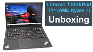 ThinkPad T14 AMD Ryzen 7 Laptop Unboxing [upl. by Andreana]