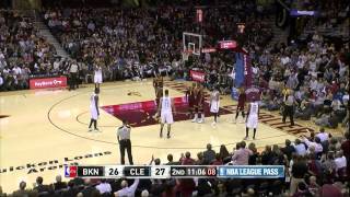 Andrew Bynum blocks Deron Williams  Nets  Cavs  20131030 [upl. by Bond]