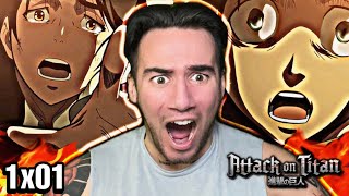 FIRST TIME REACTION to ATTACK ON TITAN [upl. by Blynn]