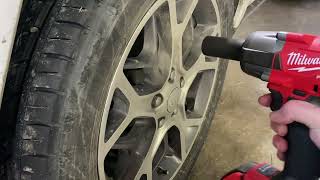 Milwaukee M18 38quot Drive Impact Wrench Lugnut Test [upl. by Nohsar]